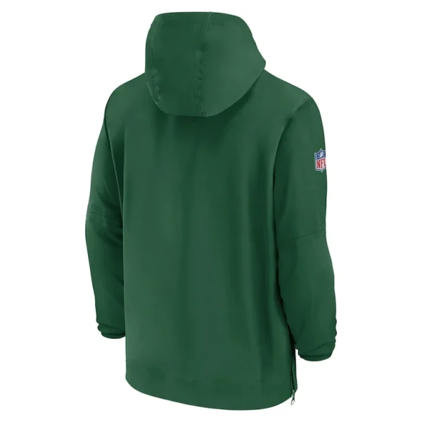 New york jets nike sideline half zip hoodie Green L