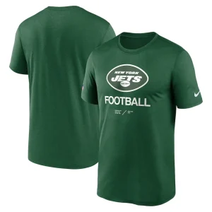 New york jets nike sideline infograph performance t shirt Green