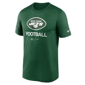 New york jets nike sideline infograph performance t shirt Green S