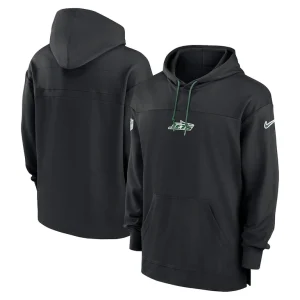 New york jets nike sideline jersey performance pullover hoodie Black