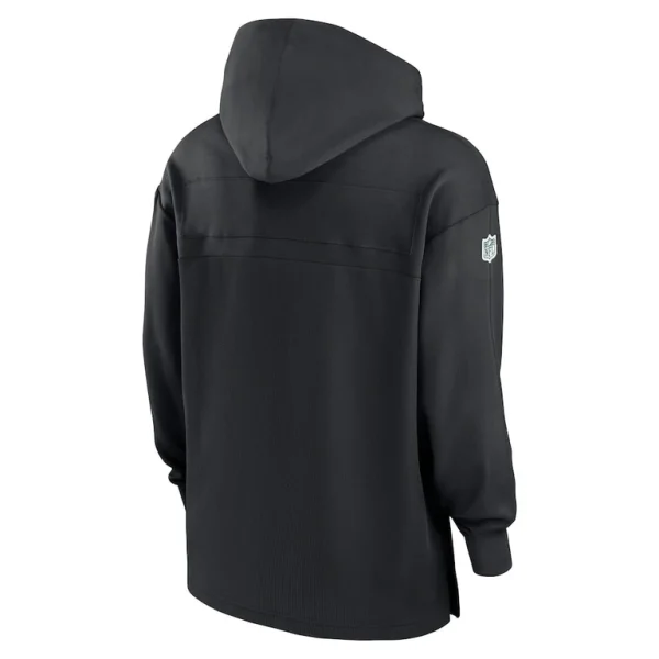 New york jets nike sideline jersey performance pullover hoodie Black L