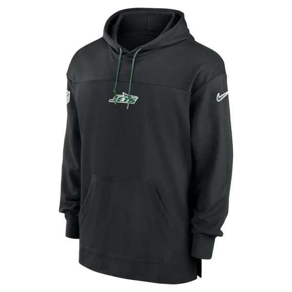 New york jets nike sideline jersey performance pullover hoodie Black M