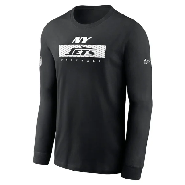 New york jets nike sideline performance long sleeve t shirt Black M