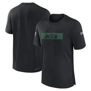 New york jets nike sideline player performance t shirt Black