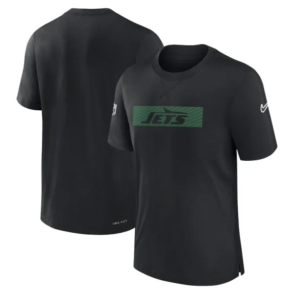New york jets nike sideline player performance t shirt Black