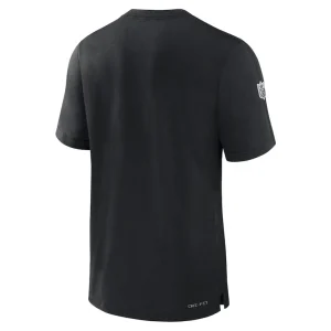 New york jets nike sideline player performance t shirt Black L