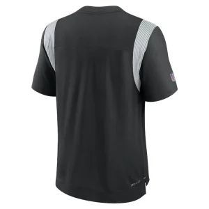 New york jets nike sideline tonal logo performance player t shirt Black L