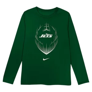 New york jets nike toddler legend icon long sleeve t shirt Green 3T