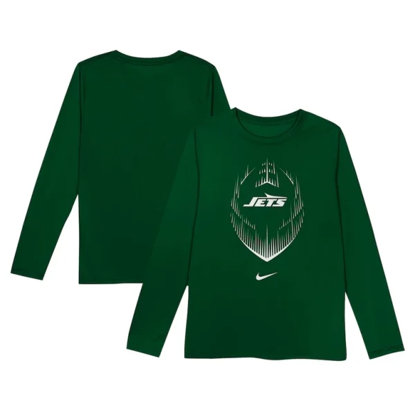 New york jets nike toddler legend icon long sleeve t shirt Green