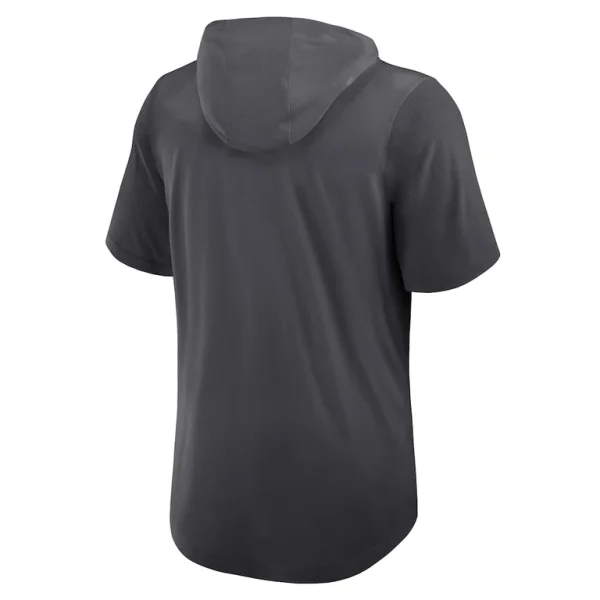 New york jets nike tri blend performance hoodie t shirt anthracite Multi L