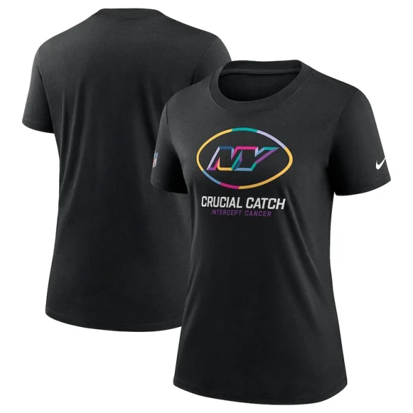 New york jets nike womens 2024 nfl crucial catch tri blend t shirt Black