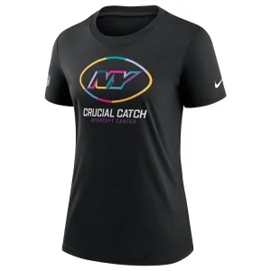 New york jets nike womens 2024 nfl crucial catch tri blend t shirt Black S