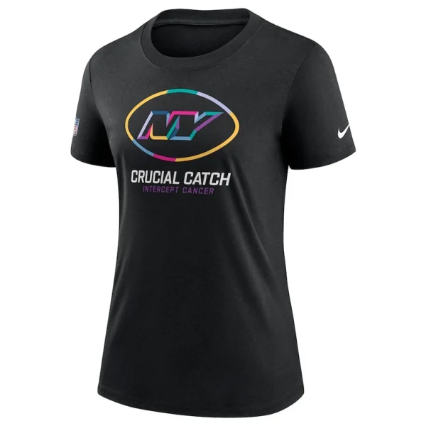 New york jets nike womens 2024 nfl crucial catch tri blend t shirt Black S