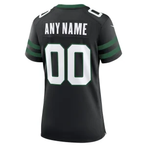 New york jets nike womens alternate custom game jersey Legacy black L