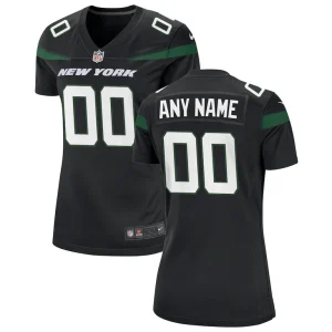 New york jets nike womens alternate custom game jersey Stealth black