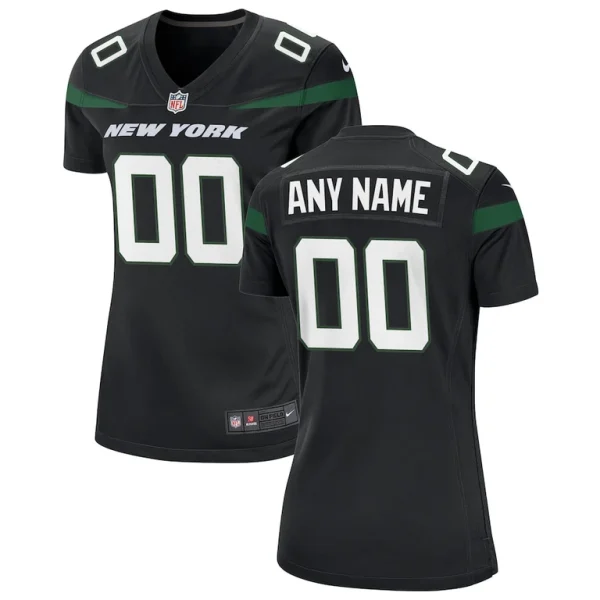 New york jets nike womens alternate custom game jersey Stealth black
