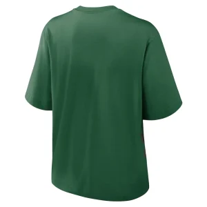 New york jets nike womens boxy t shirt Green M