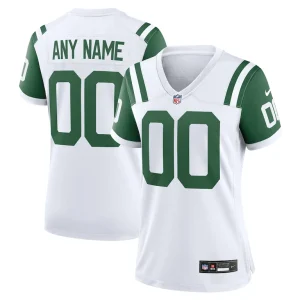 New york jets nike womens classic alternate custom replica jersey White