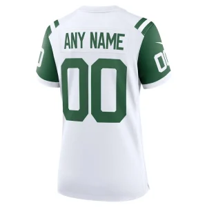 New york jets nike womens classic alternate custom replica jersey White L