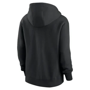 New york jets nike womens club fleece pullover hoodie Black M