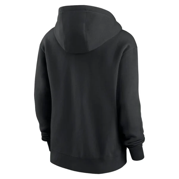 New york jets nike womens club fleece pullover hoodie Black M