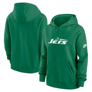 New york jets nike womens club fleece pullover hoodie Green