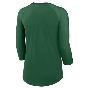 New york jets nike womens raglan 34 sleeve t shirt Green M
