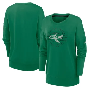 New york jets nike womens rewind playback icon performance pullover sweatshirt Green