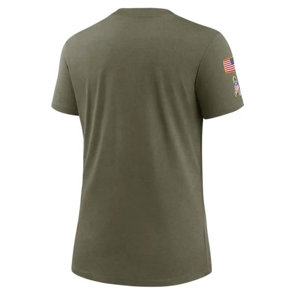 New york jets nike womens salute to service legend t shirt Olive M