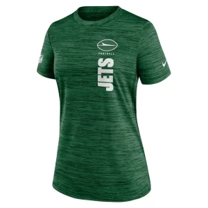 New york jets nike womens sideline velocity performance t shirt Green S