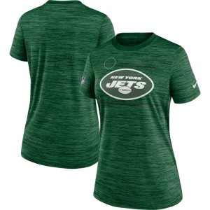 New york jets nike womens velocity sideline performance t shirt Green