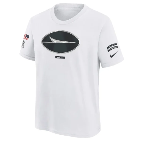 New york jets nike youth 2024 salute to service t shirt White Yth M