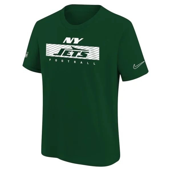 New york jets nike youth 2024 sideline legend performance t shirt Green Yth M
