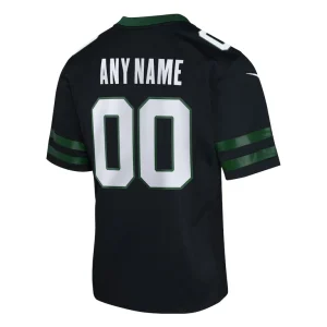 New york jets nike youth alternate custom game jersey Legacy black Yth L