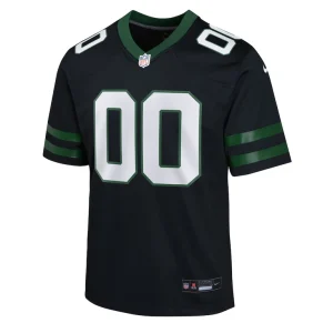 New york jets nike youth alternate custom game jersey Legacy black Yth M