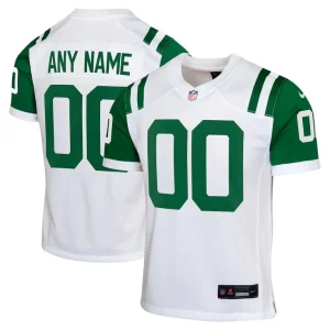 New york jets nike youth classic alternate custom replica jersey White