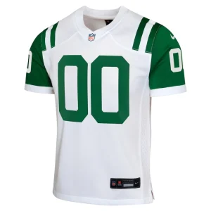 New york jets nike youth classic alternate custom replica jersey White Yth M