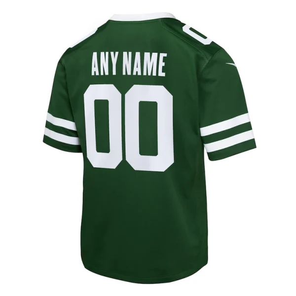 New york jets nike youth custom game jersey Legacy green Yth L