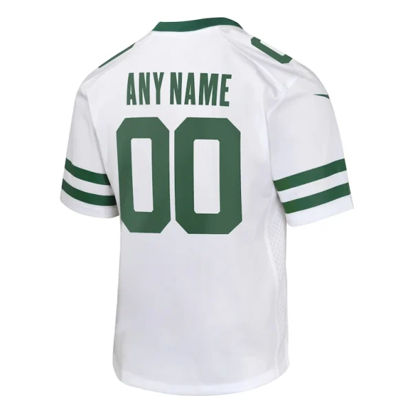 New york jets nike youth custom game jersey Legacy white Yth L