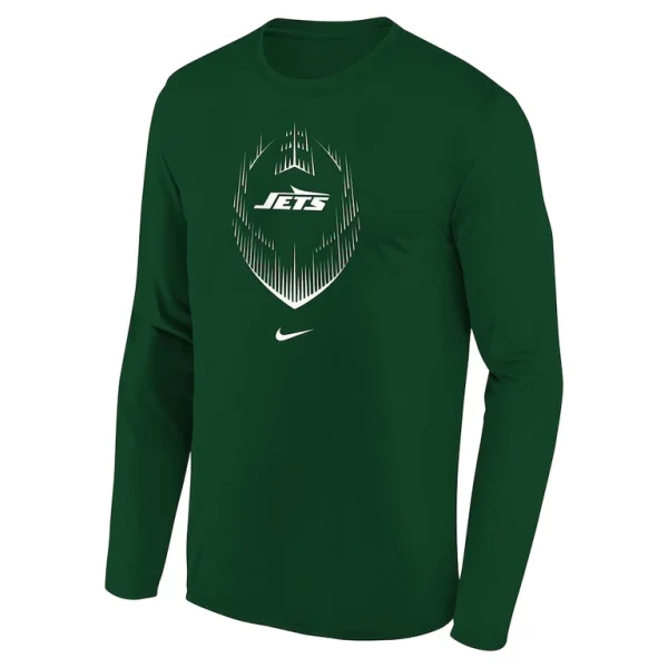 New york jets nike youth legend icon long sleeve t shirt Green Yth M