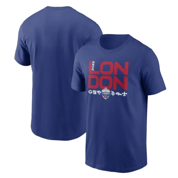Nfl nike essential london games t shirt Royal