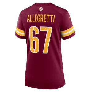 Nick allegretti washington commanders nike womens game jersey Burgundy L