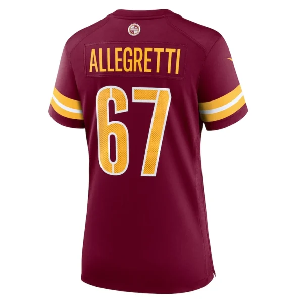 Nick allegretti washington commanders nike womens game jersey Burgundy L