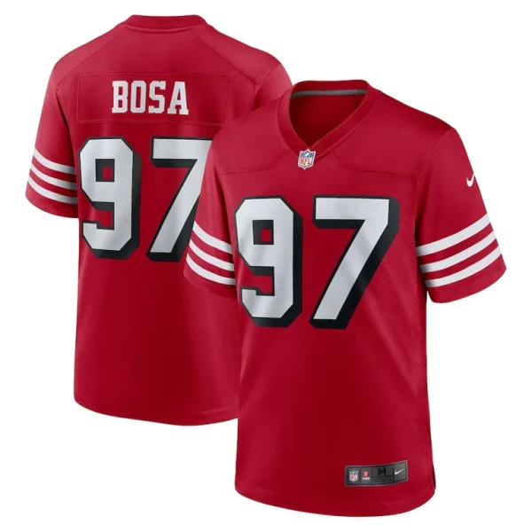 Nick bosa san francisco 49ers nike alternate game jersey Scarlet