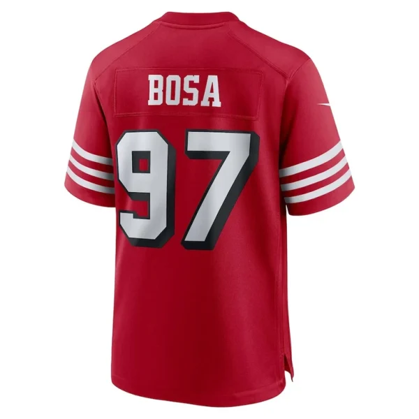 Nick bosa san francisco 49ers nike alternate game jersey Scarlet L