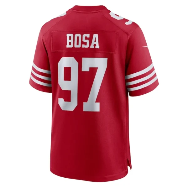 Nick bosa san francisco 49ers nike player game jersey Scarlet L