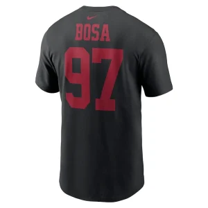 Nick bosa san francisco 49ers nike player name number t shirt Black L