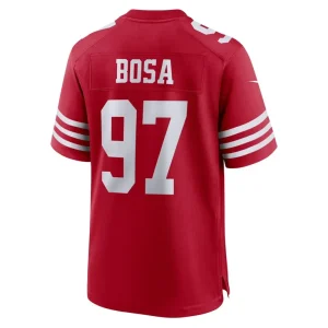 Nick bosa san francisco 49ers nike team game jersey Scarlet L