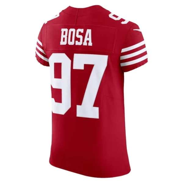 Nick bosa san francisco 49ers nike vapor f.u.s.e. elite jersey Scarlet 48