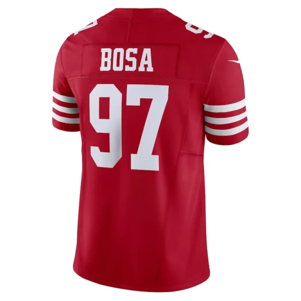 Nick bosa san francisco 49ers nike vapor f.u.s.e. limited jersey Scarlet L